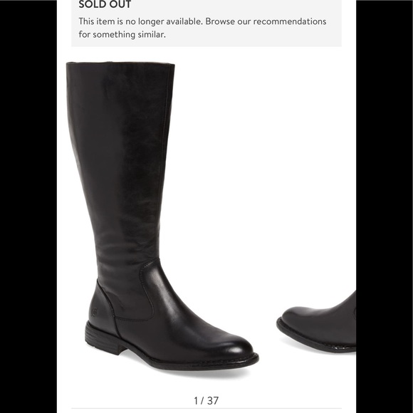 Regular Calf M, BLACK LEATHER Riding Boot, worn 1x - Picture 1 of 3